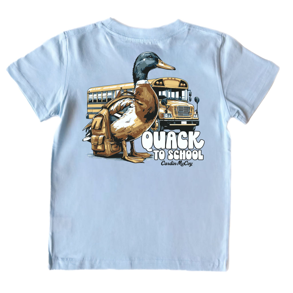 Boys' Quack to School Short-Sleeve Tee Short Sleeve T-Shirt Cardin McCoy Cool Blue XXS (2/3) Pocket