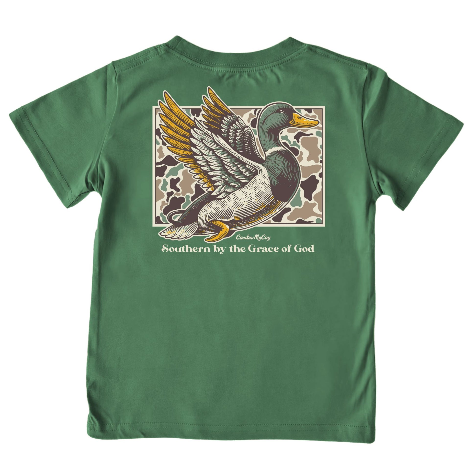 Boys' Southern By the Grace Short-Sleeve Tee Short Sleeve T-Shirt Cardin McCoy Dark Olive XXS (2/3) Pocket