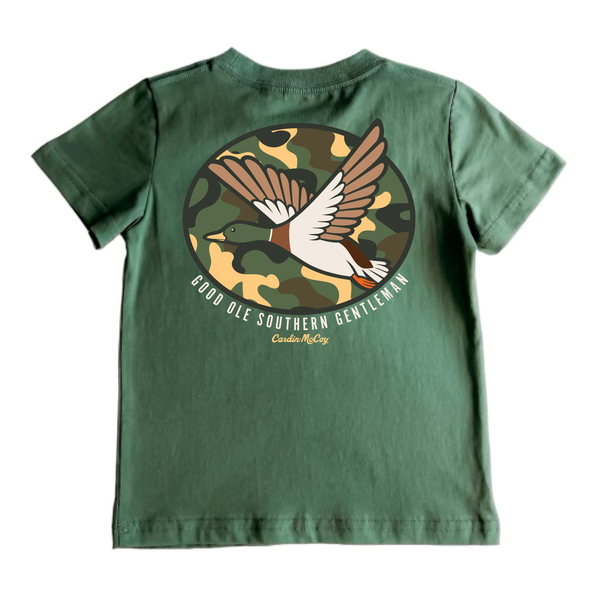 Boys' Southern Gentleman Short-Sleeve Tee Short Sleeve T-Shirt Cardin McCoy Dark Olive XXS (2/3) Pocket