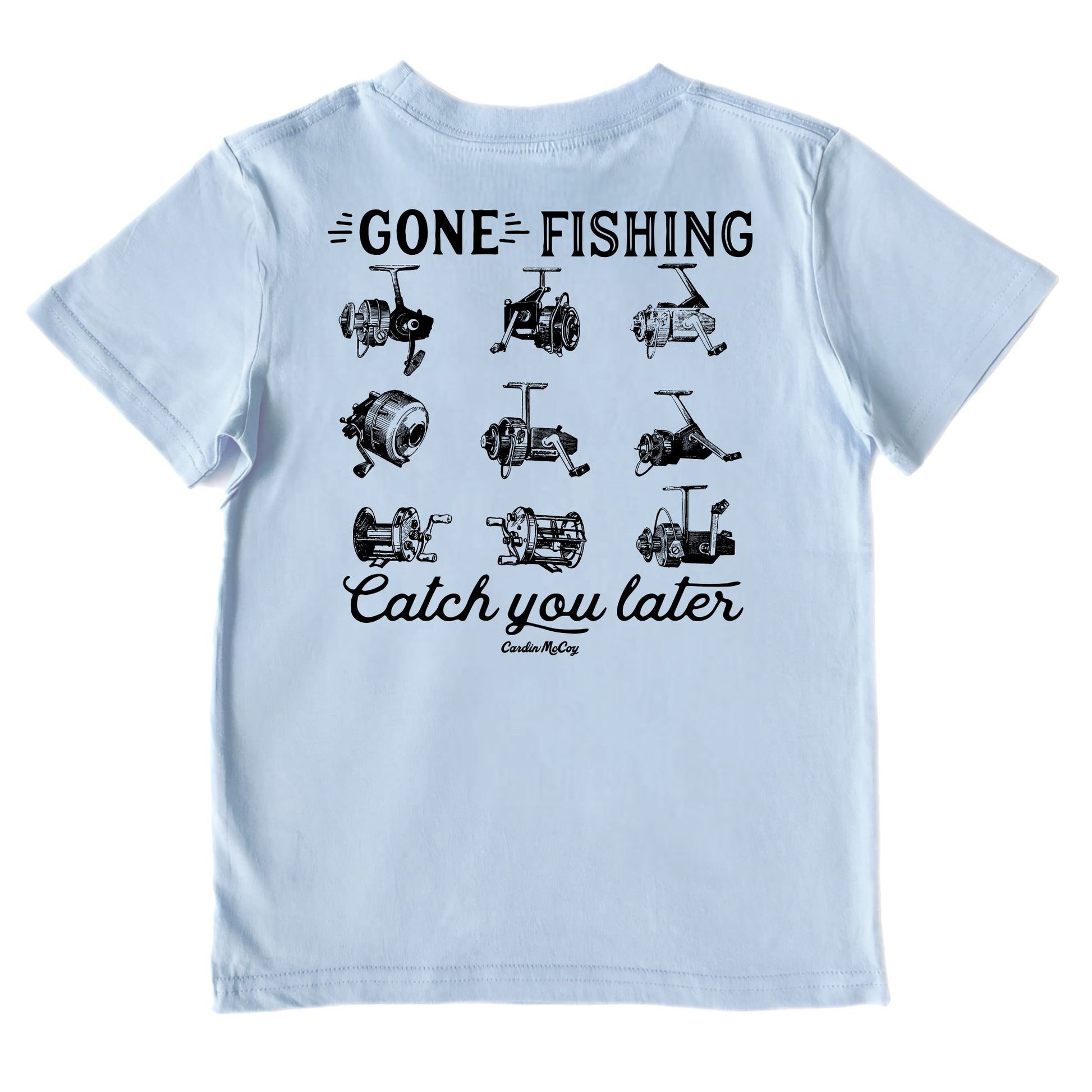 Catch You Later Reels Short-Sleeve Tee Short Sleeve T-Shirt Cardin McCoy Cool Blue XXS (2/3) Pocket