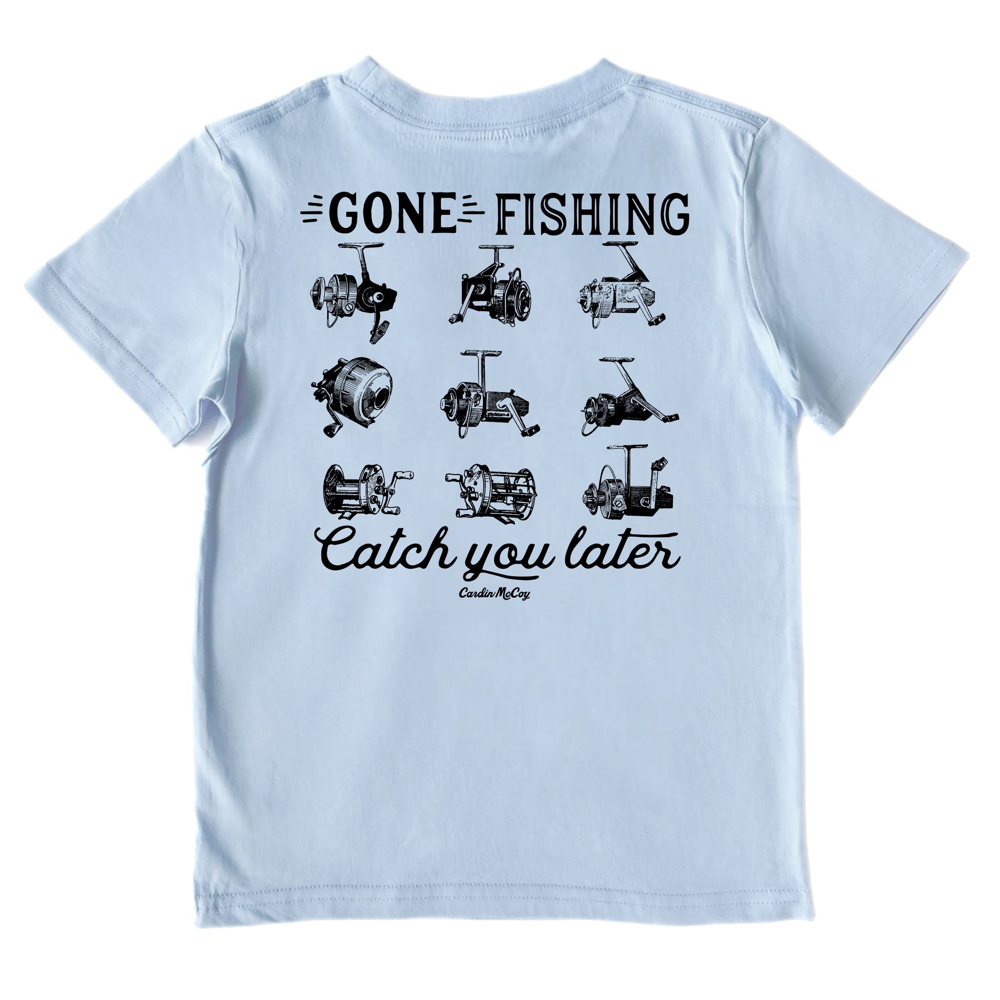 Catch You Later Reels Short-Sleeve Tee Short Sleeve T-Shirt Cardin McCoy Cool Blue XXS (2/3) Pocket