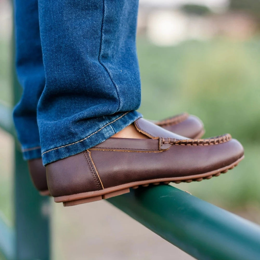 Cardin McCoy chocolate leather loafers.