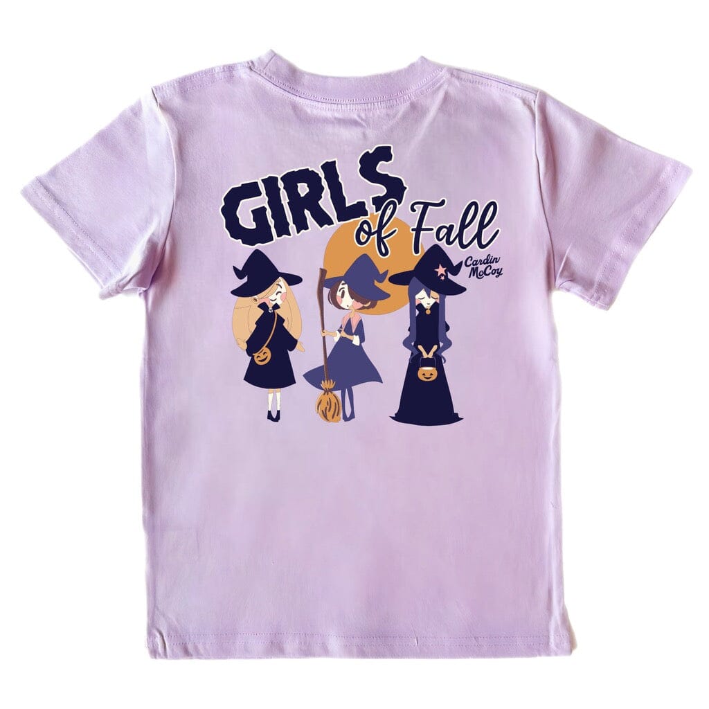 Girls' Girls of Fall Short-Sleeve Tee Short Sleeve T-Shirt Cardin McCoy Lavender XXS (2/3) Pocket