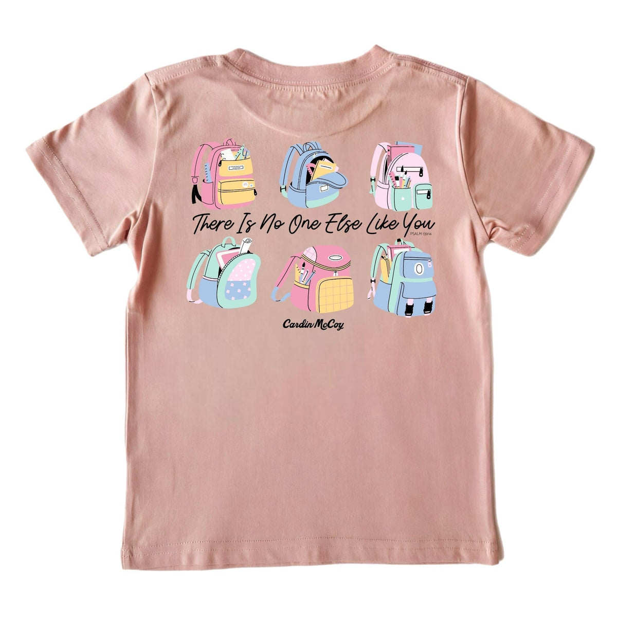 Girls' No One Like You Short-Sleeve Tee Short Sleeve T-Shirt Cardin McCoy Rose Tan XXS (2/3) Pocket