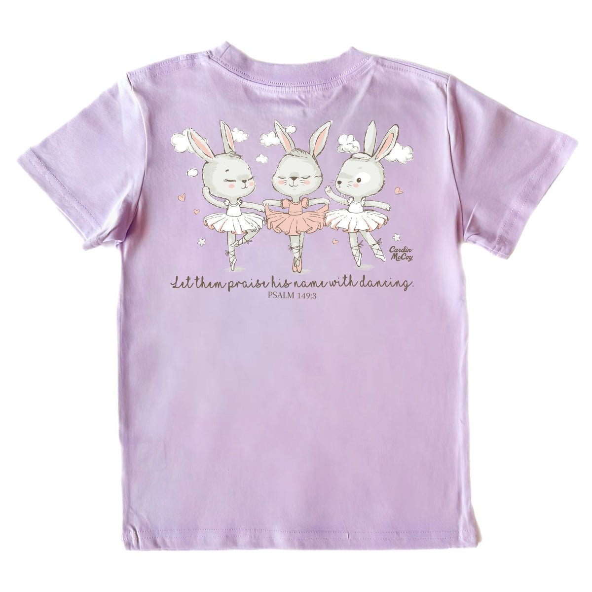 Girls' Praise With Dancing Short-Sleeve Tee Short Sleeve T-Shirt Cardin McCoy Lavender XXS (2/3) Pocket