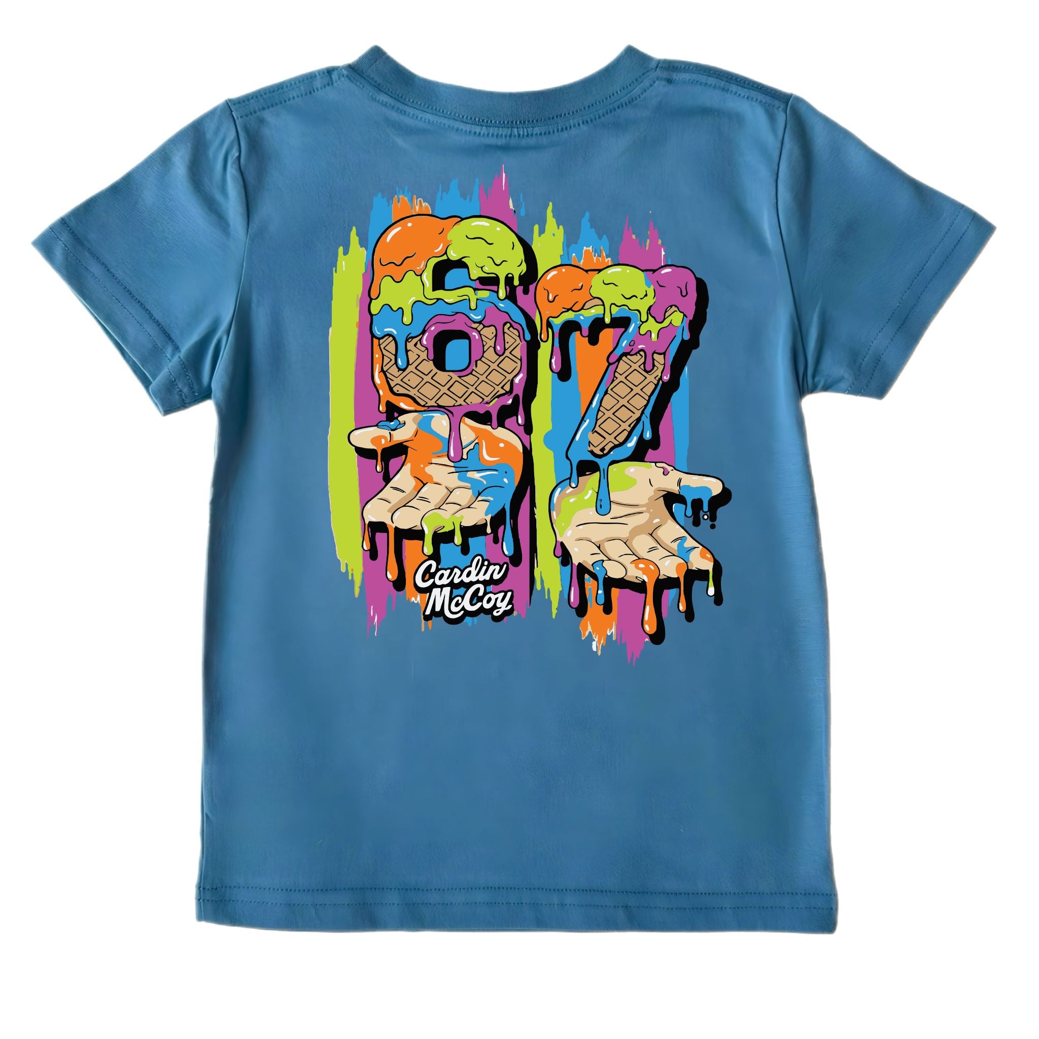 Kids' 6/7 Hands Short-Sleeve Tee Short Sleeve T-Shirt Cardin McCoy Blue XXS (2/3) Pocket