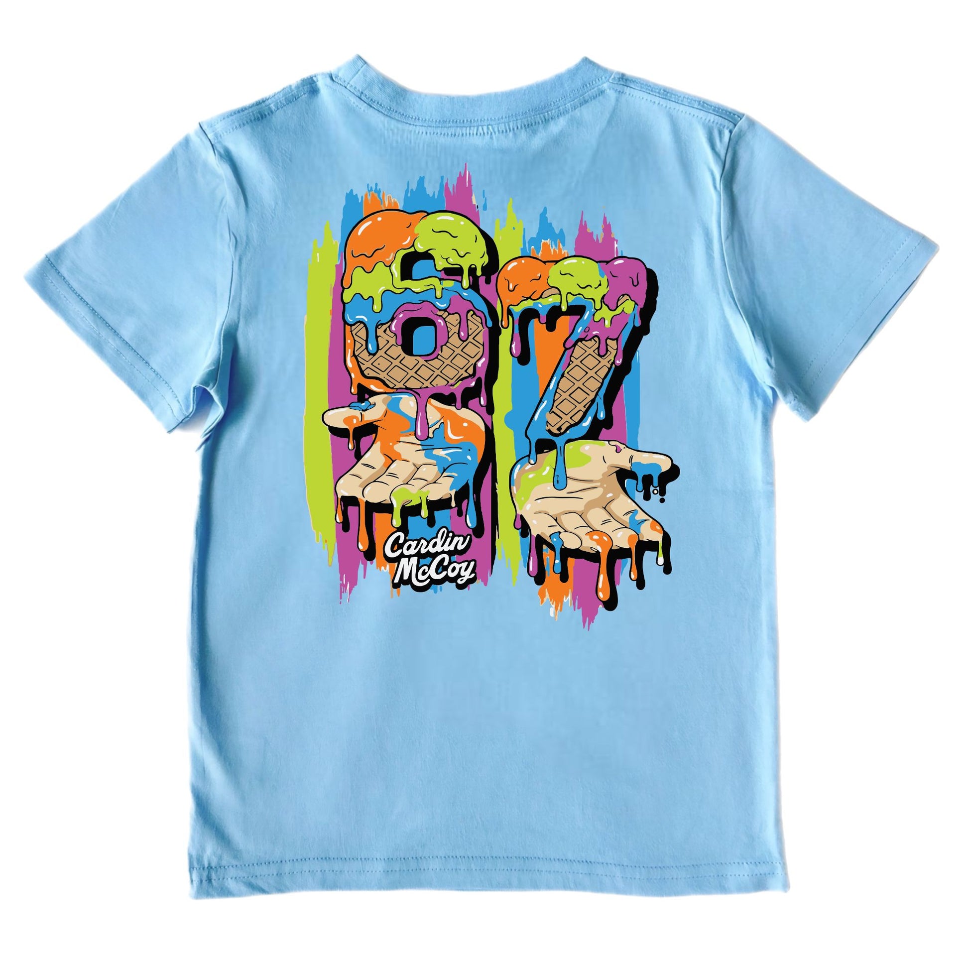 Kids' 6/7 Hands Short-Sleeve Tee Short Sleeve T-Shirt Cardin McCoy Light Blue XXS (2/3) Pocket