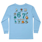 Kids' 6/7 Long-Sleeve Tee Long Sleeve T-Shirt Cardin McCoy Light Blue XXS (2/3) Pocket