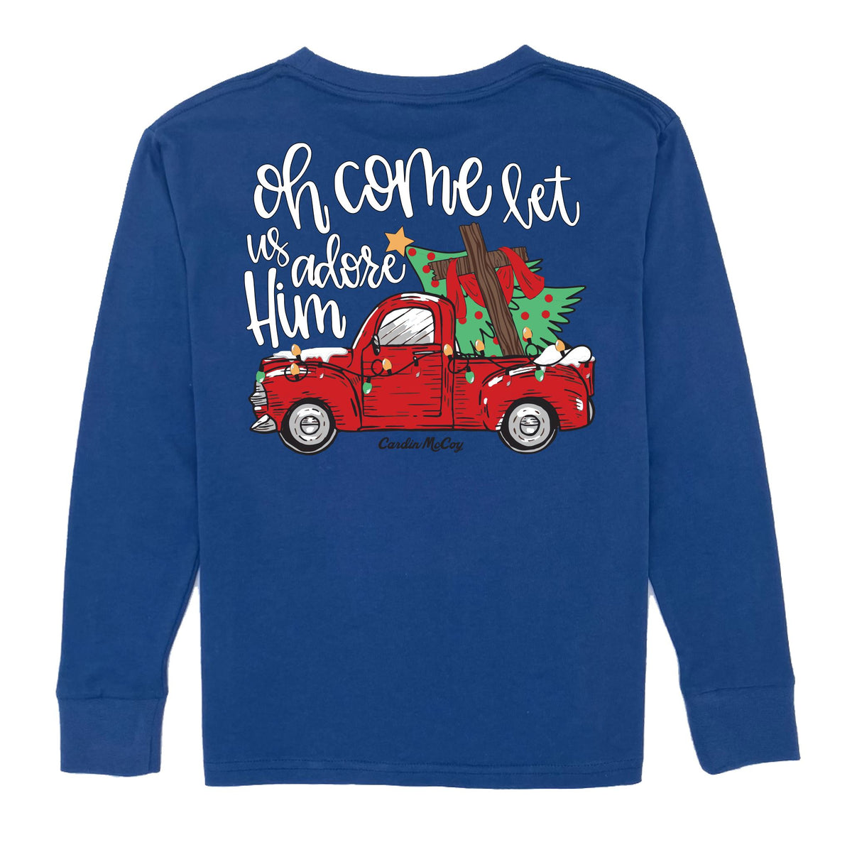 Kids' Adore Him Long-Sleeve Tee Long Sleeve T-Shirt Cardin McCoy Blue XXS (2/3) Pocket