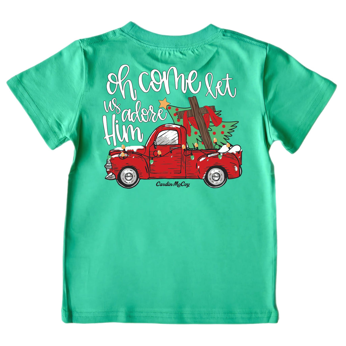 Kids' Adore Him Short-Sleeve Tee Short Sleeve T-Shirt Cardin McCoy Green XXS (2/3) Pocket