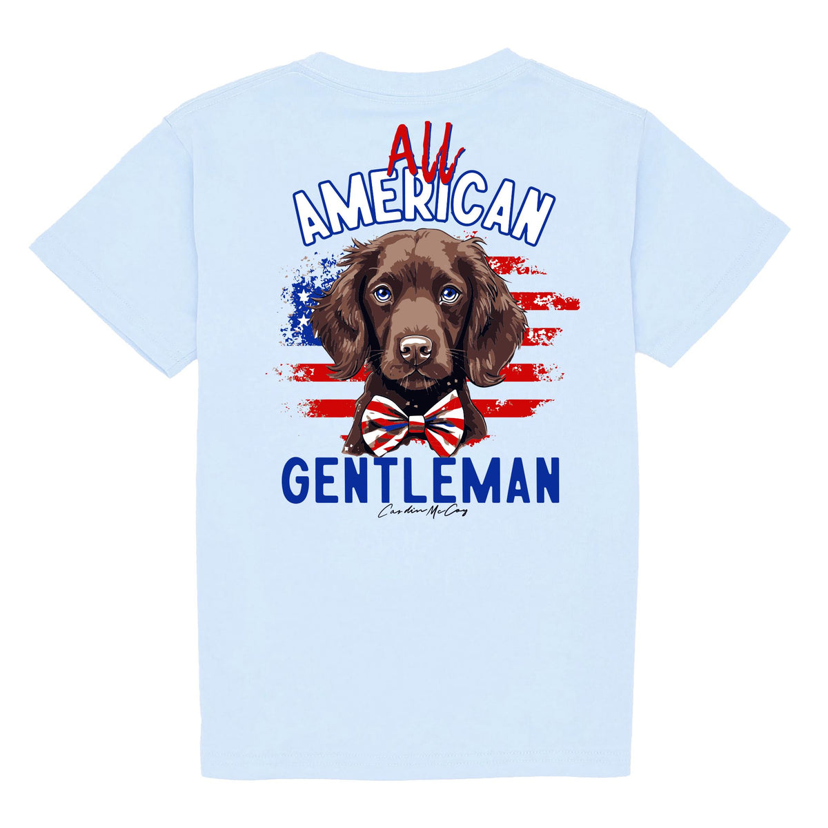 Kids' All American Gentleman Short Sleeve Pocket Tee Short Sleeve T-Shirt Cardin McCoy Cool Blue XXS (2/3) 