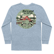 Kids' All The Time Long-Sleeve Tee Long Sleeve T-Shirt Cardin McCoy Heather Gray XXS (2/3) Pocket