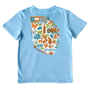 Kids' All Things Georgia Short-Sleeve Tee Short Sleeve T-Shirt Cardin McCoy Light Blue XXS (2/3) Pocket