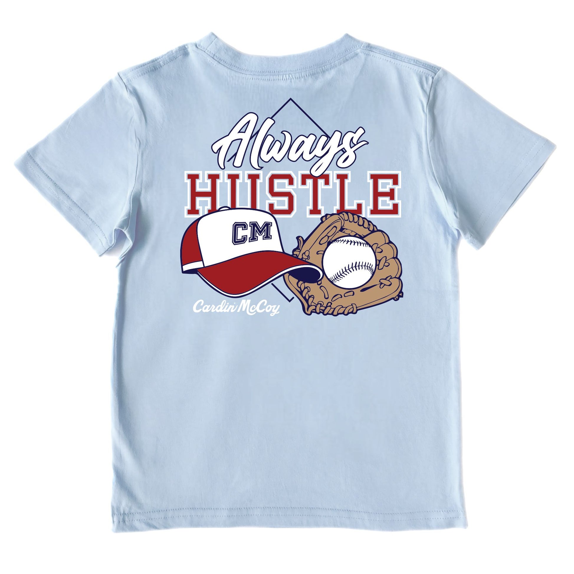 Kids' Always Hustle Performance Short-Sleeve Tee Short Sleeve T-Shirt Cardin McCoy Blue Sky XXS (2/3) Performance