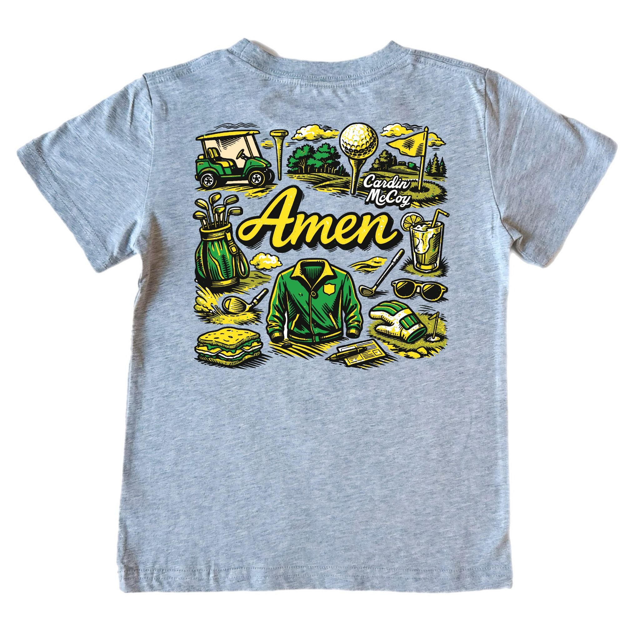 Kids' Amen Corner Short-Sleeve Tee Short Sleeve T-Shirt Cardin McCoy Heather Gray XXS (2/3) Pocket