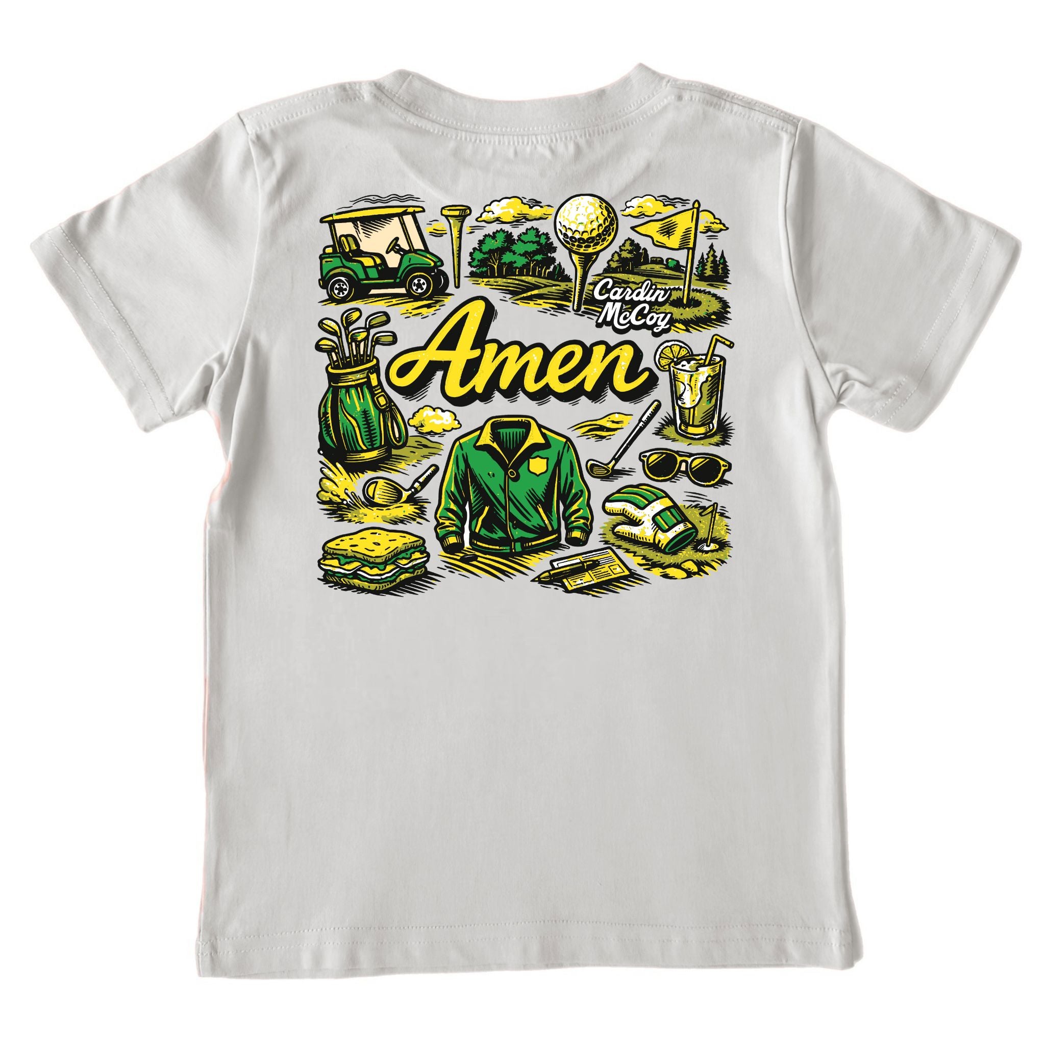 Kids' Amen Corner Short-Sleeve Tee Short Sleeve T-Shirt Cardin McCoy Ice Gray XXS (2/3) Pocket