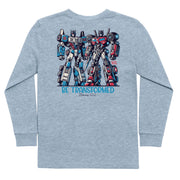 Kids' Autobots Long-Sleeve Tee Long Sleeve T-Shirt Cardin McCoy Heather Gray XXS (2/3) Pocket