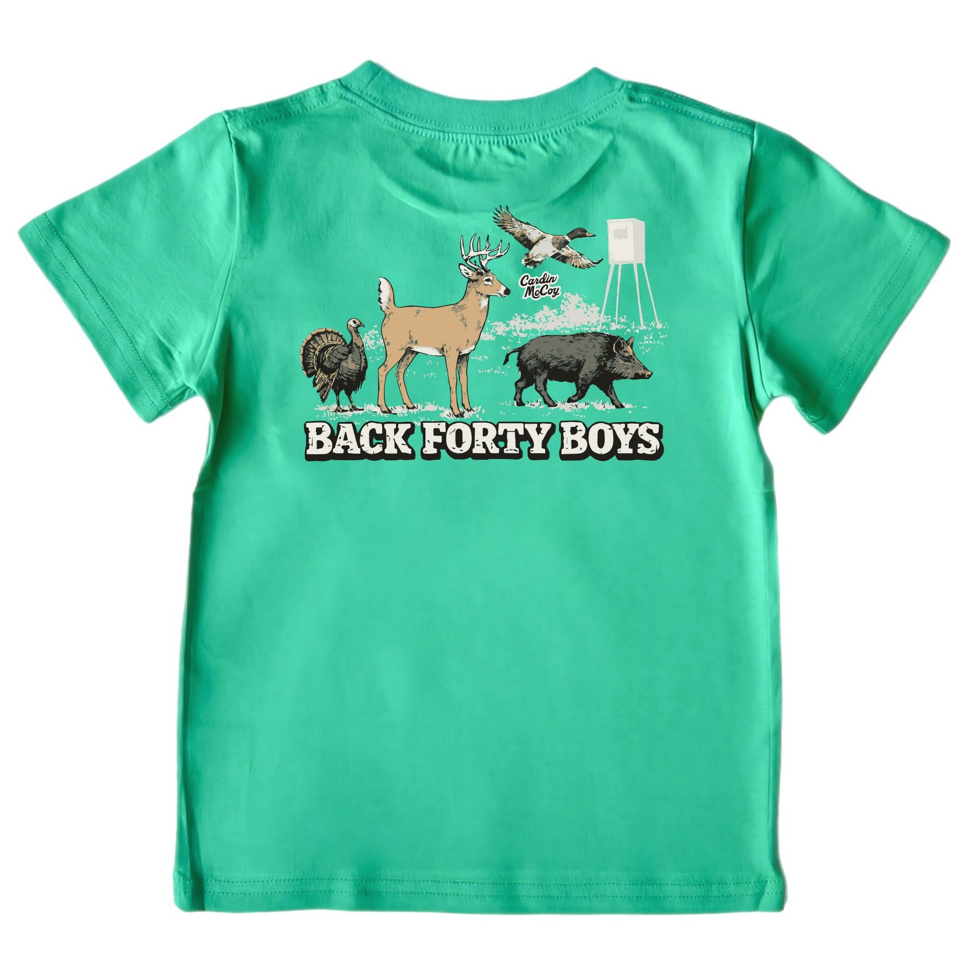 Kids' Back Forty Boys Short-Sleeve Tee Short Sleeve T-Shirt Cardin McCoy Green XXS (2/3) Pocket