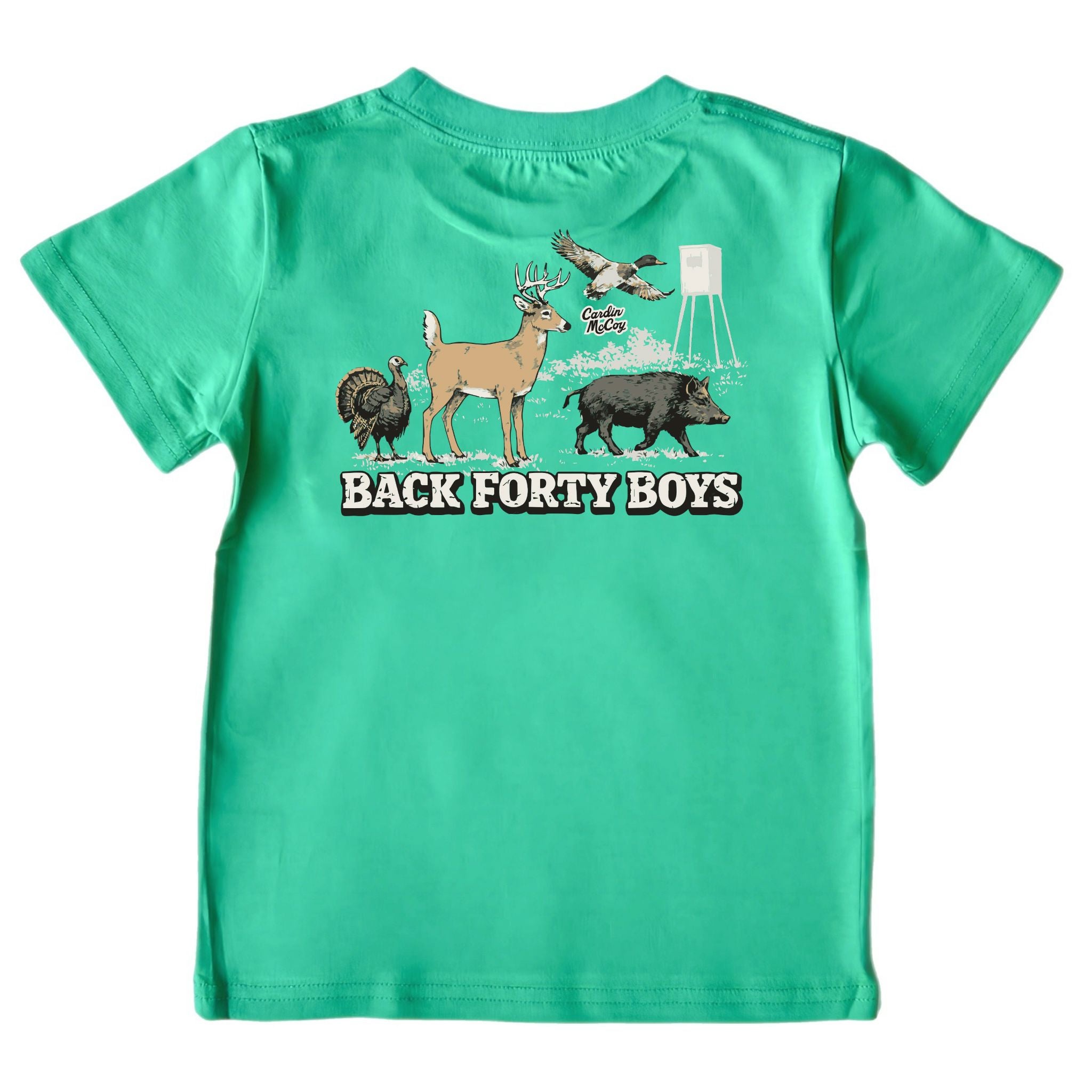 Kids' Back Forty Boys Short-Sleeve Tee Short Sleeve T-Shirt Cardin McCoy Green XXS (2/3) Pocket