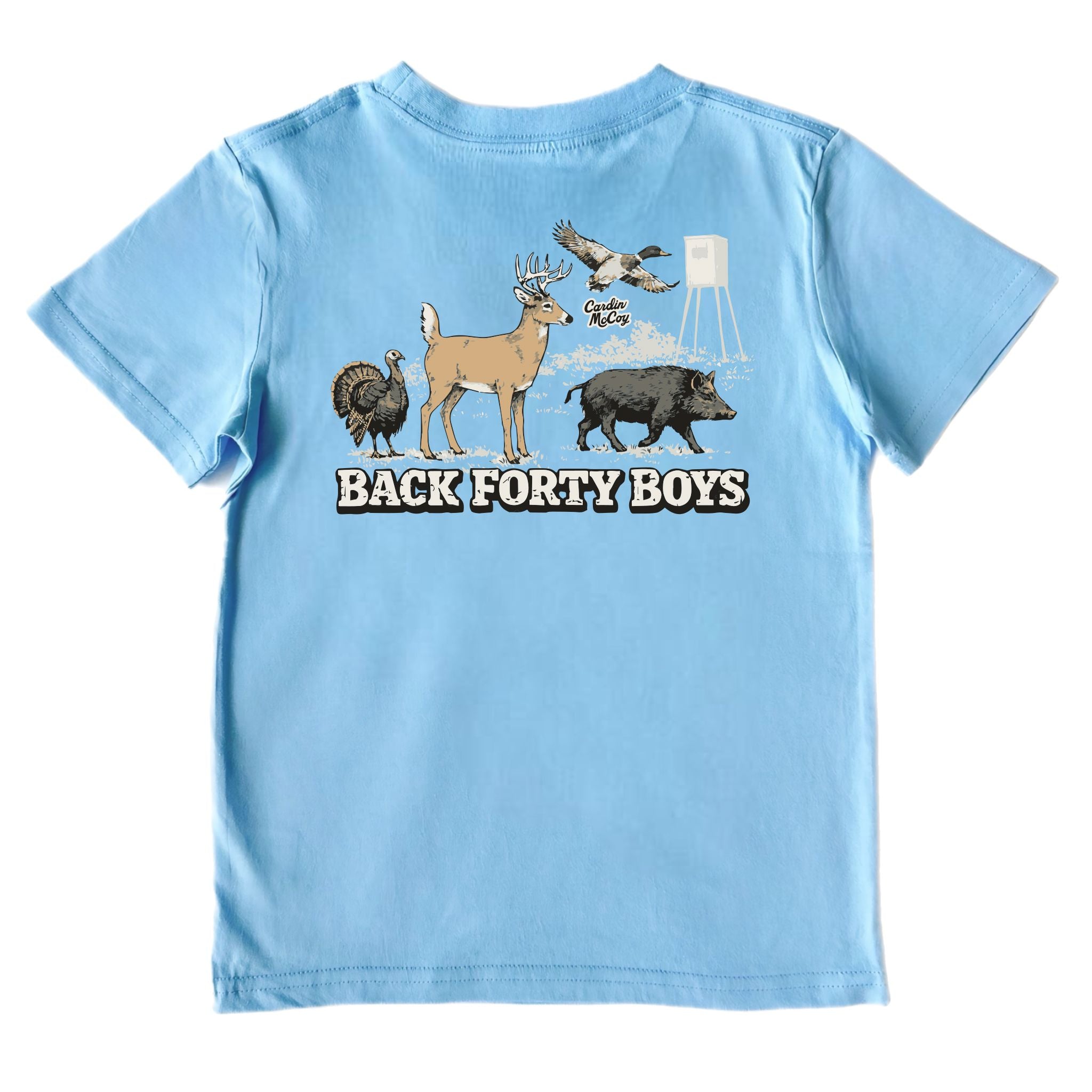 Kids' Back Forty Boys Short-Sleeve Tee Short Sleeve T-Shirt Cardin McCoy Light Blue XXS (2/3) Pocket
