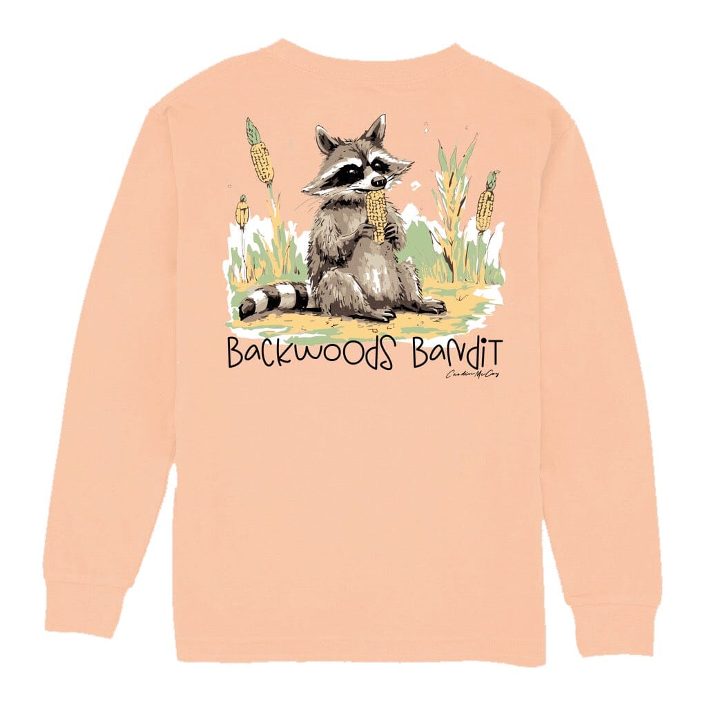 Kids' Backwoods Bandit Long Sleeve Pocket Tee Long Sleeve T-Shirt Cardin McCoy Peach XXS (2/3) 