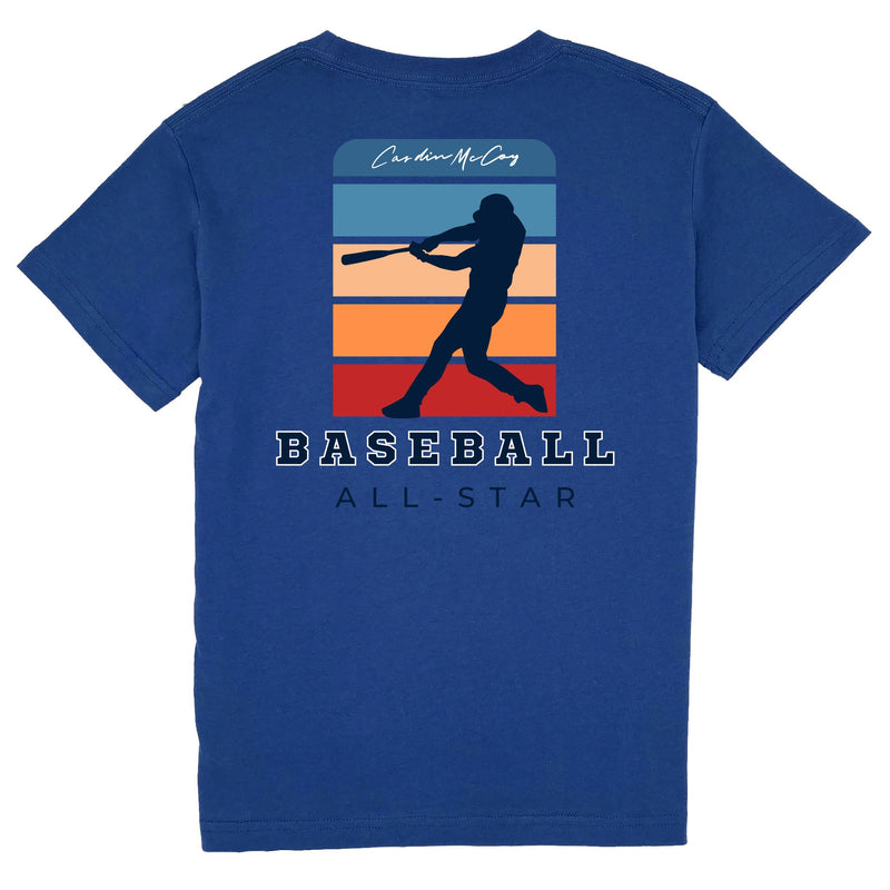 Kids' Baseball Allstar Short Sleeve Pocket Tee Short Sleeve T-Shirt Cardin McCoy Blue XXS (2/3) 