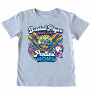 Kids' Baseball Moms Front Short-Sleeve Tee Short Sleeve T-Shirt Cardin McCoy Heather Gray XXS (2/3) Front