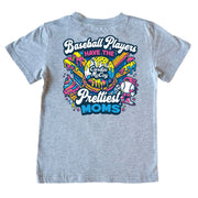 Kids' Baseball Moms Short-Sleeve Tee Short Sleeve T-Shirt Cardin McCoy Heather Gray XXS (2/3) Pocket