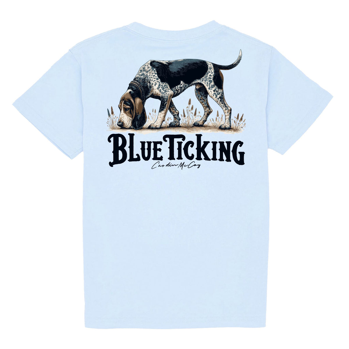 Kids' Blue Ticking Short Sleeve Tee Short Sleeve T-Shirt Cardin McCoy Cool Blue XXS (2/3) 