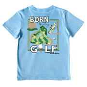Kids' Born to Play Golf Short-Sleeve Tee Short Sleeve T-Shirt Cardin McCoy Light Blue XXS (2/3) Pocket