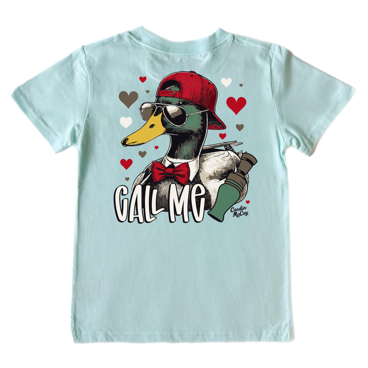 Kids' Call Me Short-Sleeve Tee Short Sleeve T-Shirt Cardin McCoy Blue Mint XXS (2/3) Pocket