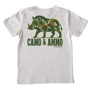 Kids' Camo and Ammo Short-Sleeve Tee Short Sleeve T-Shirt Cardin McCoy Ice Gray XXS (2/3) Pocket
