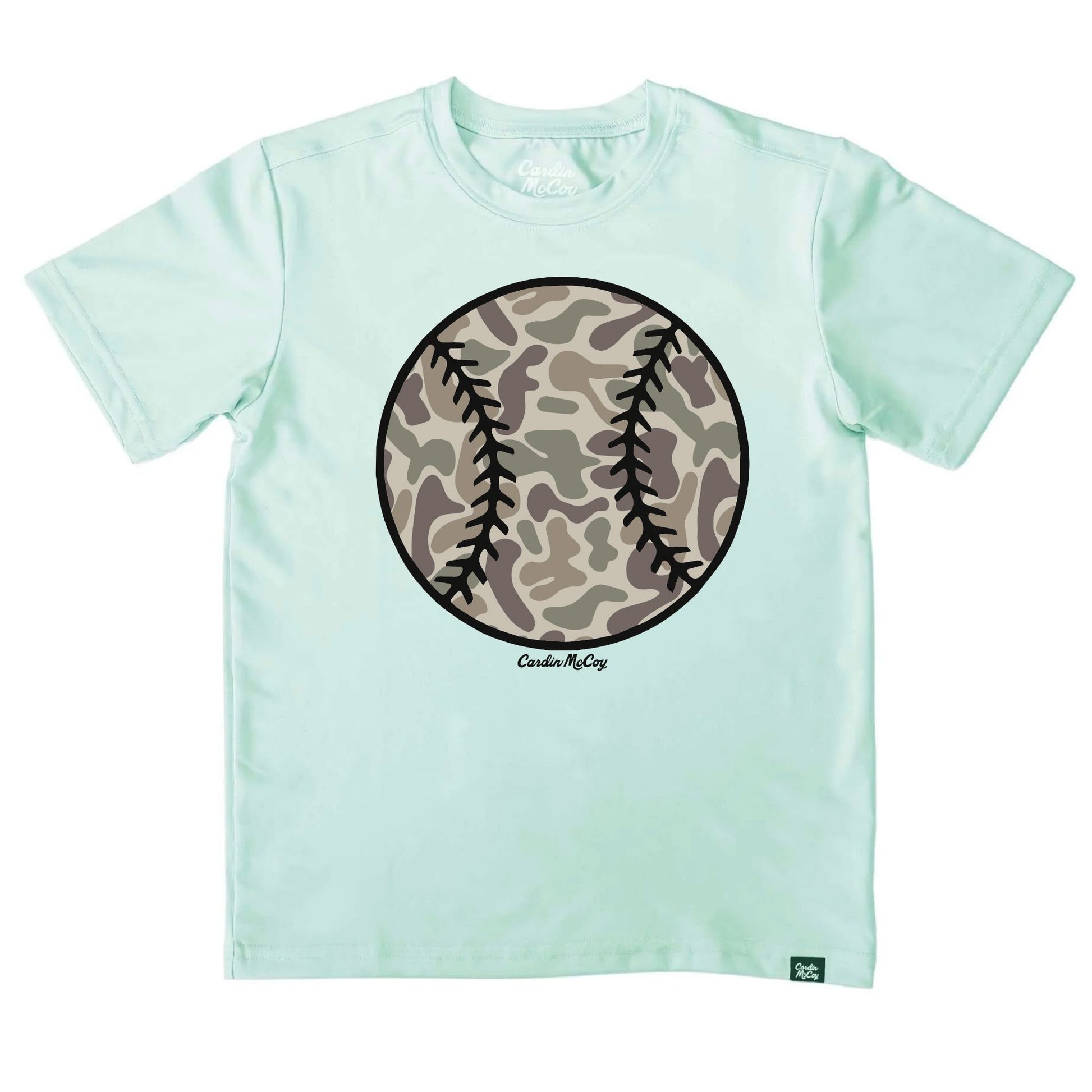 Kids' Camo Baseball Front Design Performance Short-Sleeve Tee Short Sleeve T-Shirt Cardin McCoy Surf Spray XXS (2/3) Performance Front