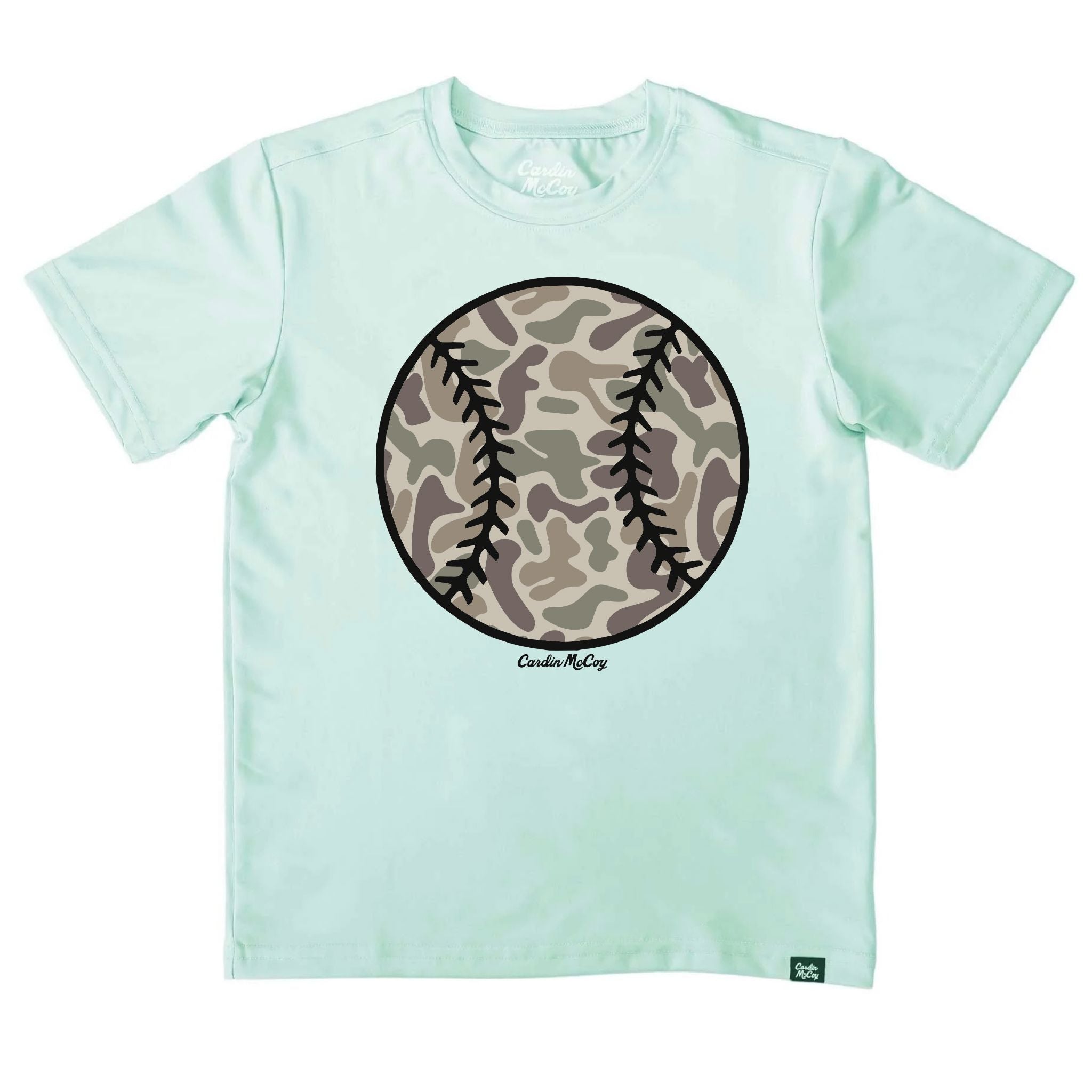 Kids' Camo Baseball Front Design Performance Short-Sleeve Tee Short Sleeve T-Shirt Cardin McCoy Surf Spray XXS (2/3) Performance Front