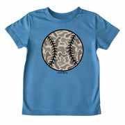 Kids' Camo Baseball Front Short-Sleeve Tee Short Sleeve T-Shirt Cardin McCoy Blue XXS (2/3) Front