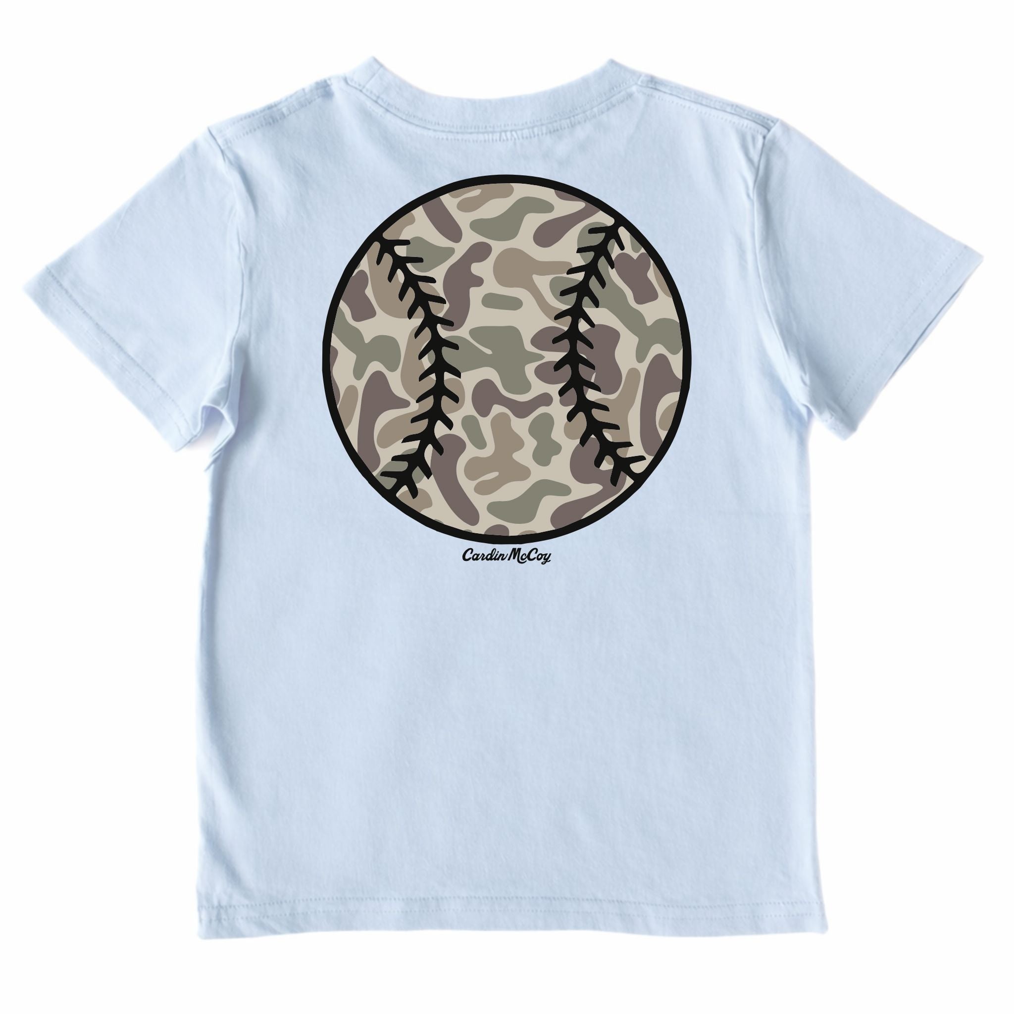 Kids' Camo Baseball Performance Short-Sleeve Tee Short Sleeve T-Shirt Cardin McCoy Blue Sky XXS (2/3) Performance