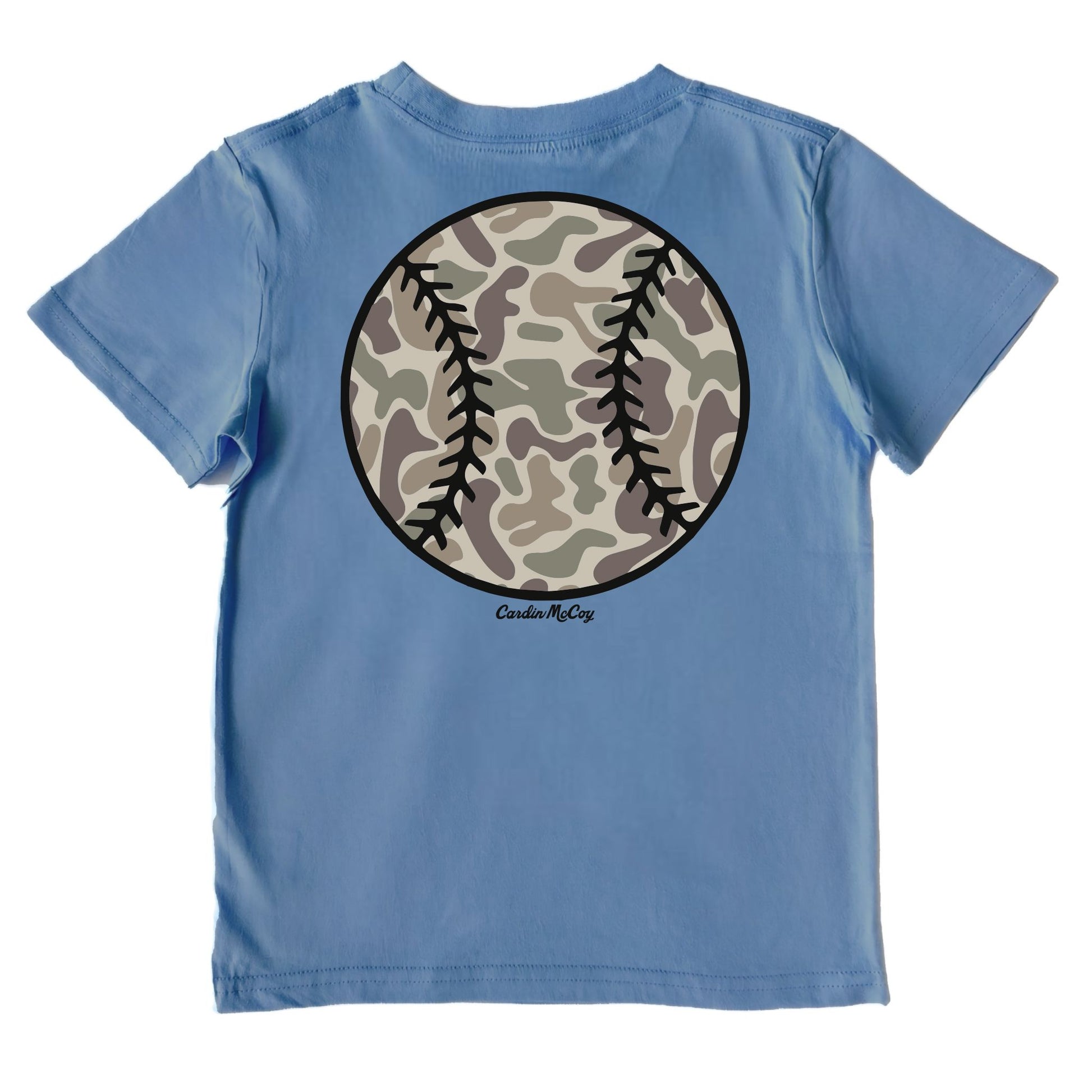 Kids' Camo Baseball Performance Short-Sleeve Tee Short Sleeve T-Shirt Cardin McCoy Captain Blue XXS (2/3) 