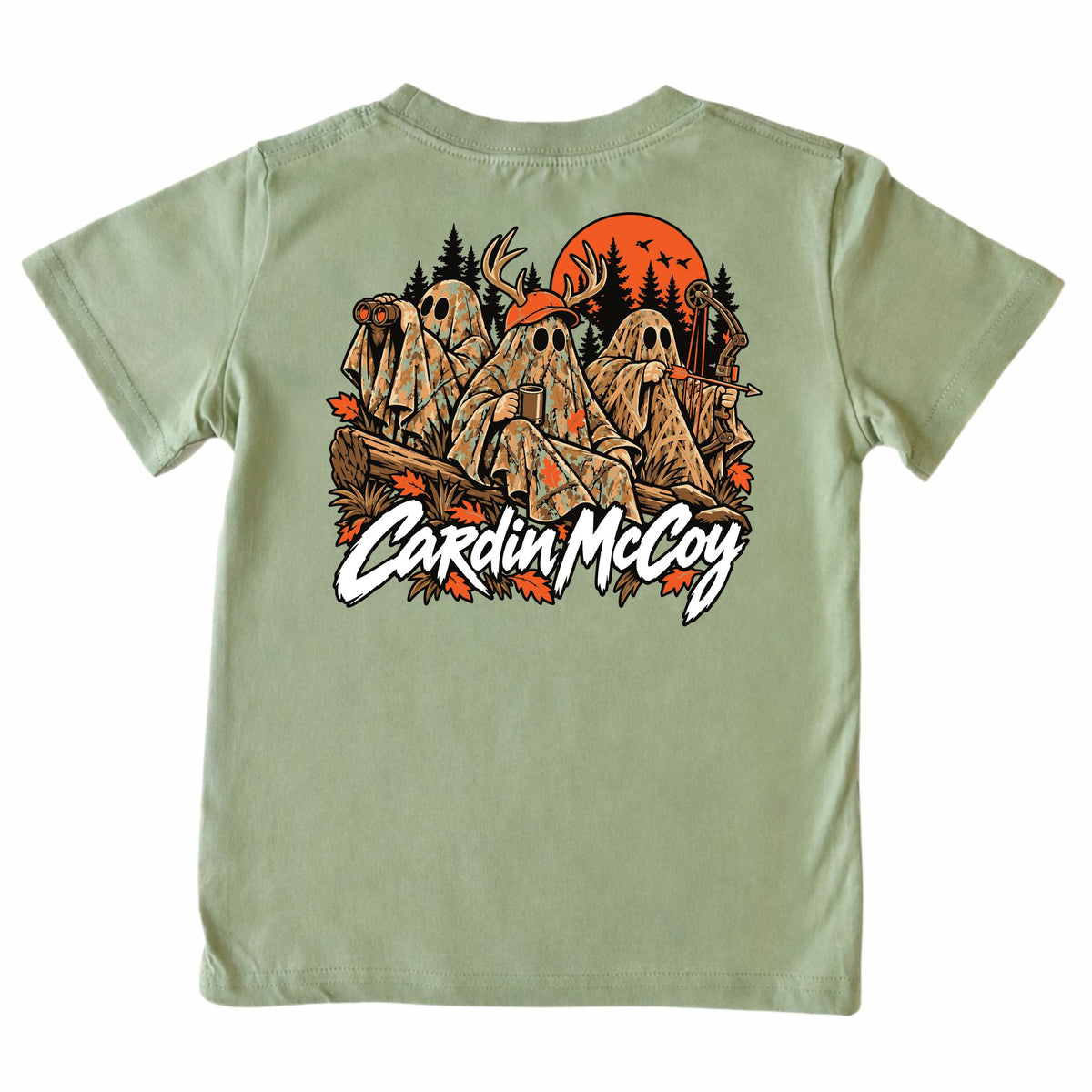 Kids' Camo Halloween Short-Sleeve Tee Short Sleeve T-Shirt Cardin McCoy Light Olive XXS (2/3) No Pocket