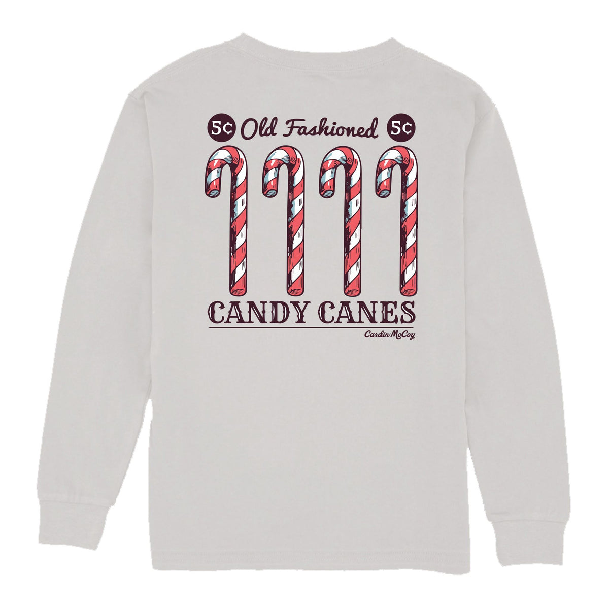 Kids' Candy Cane Co. Long-Sleeve Tee Long Sleeve T-Shirt Cardin McCoy Ice Gray XXS (2/3) Pocket