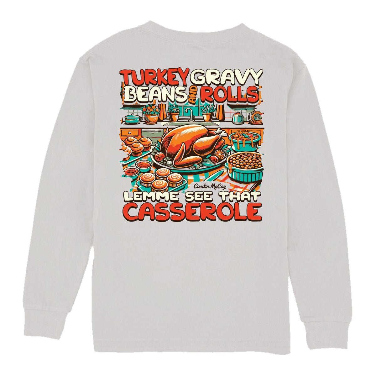 Kids' Casserole Long-Sleeve Tee Long Sleeve T-Shirt Cardin McCoy Ice Gray XXS (2/3) Pocket