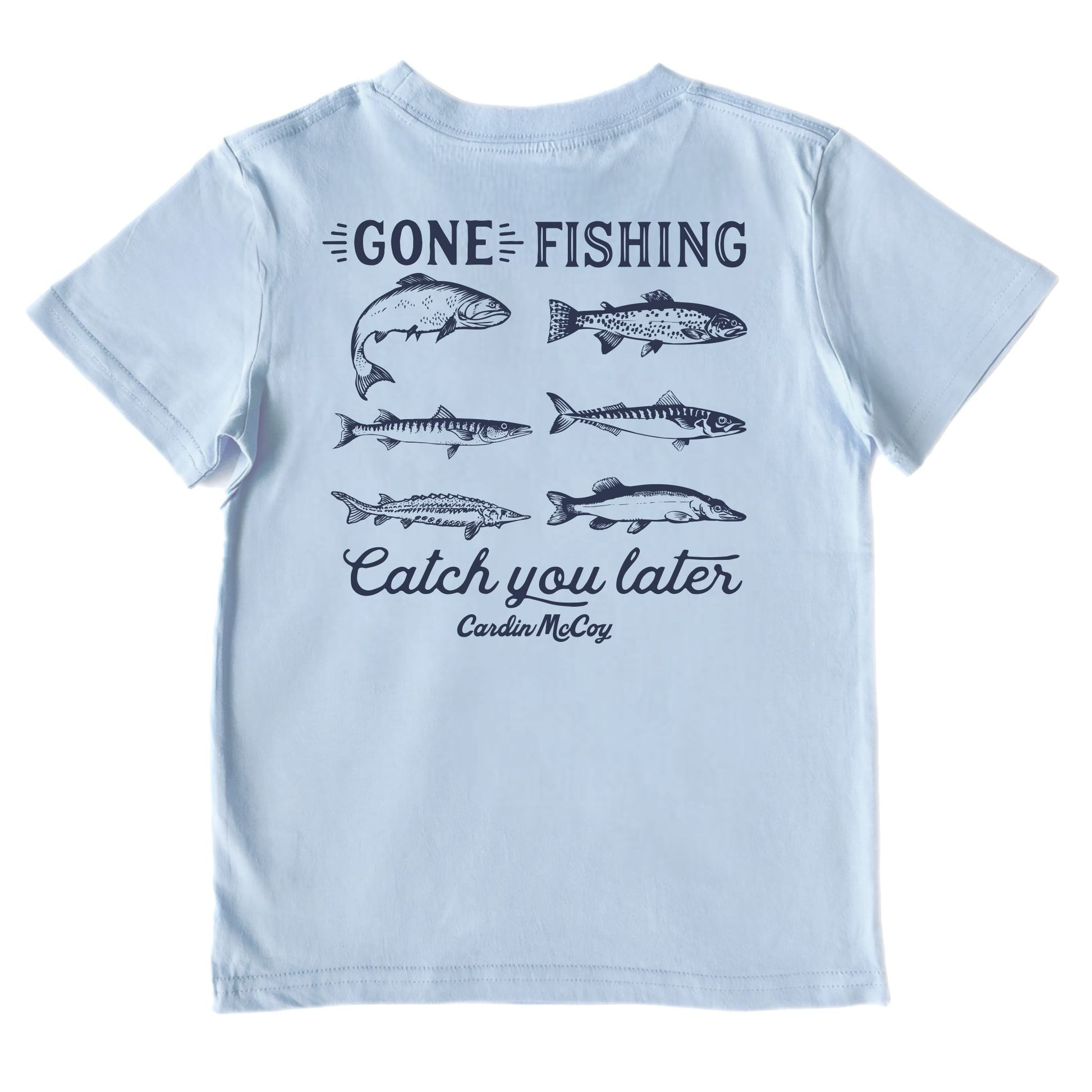 Kids' Catch You Later Short-Sleeve Tee Short Sleeve T-Shirt Cardin McCoy Light Blue XXS (2/3) Pocket