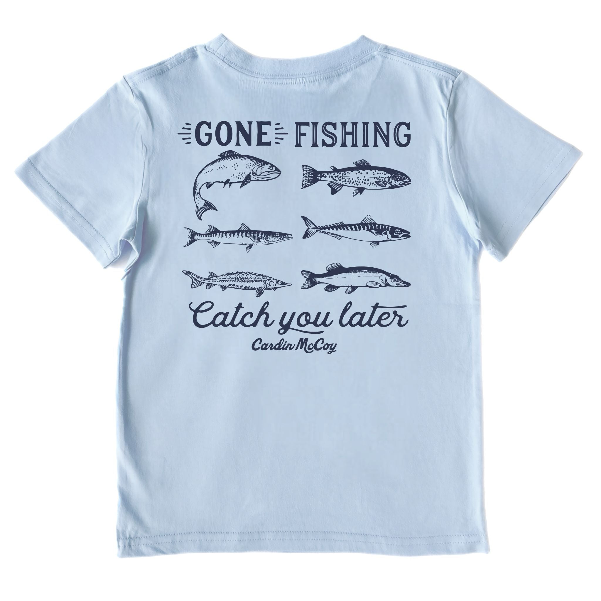 Kids' Catch You Later Short-Sleeve Tee Short Sleeve T-Shirt Cardin McCoy Light Blue XXS (2/3) Pocket