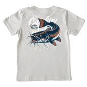Kids' Catfish Outdoors Short-Sleeve Tee Short Sleeve T-Shirt Cardin McCoy Ice Gray XXS (2/3) Pocket