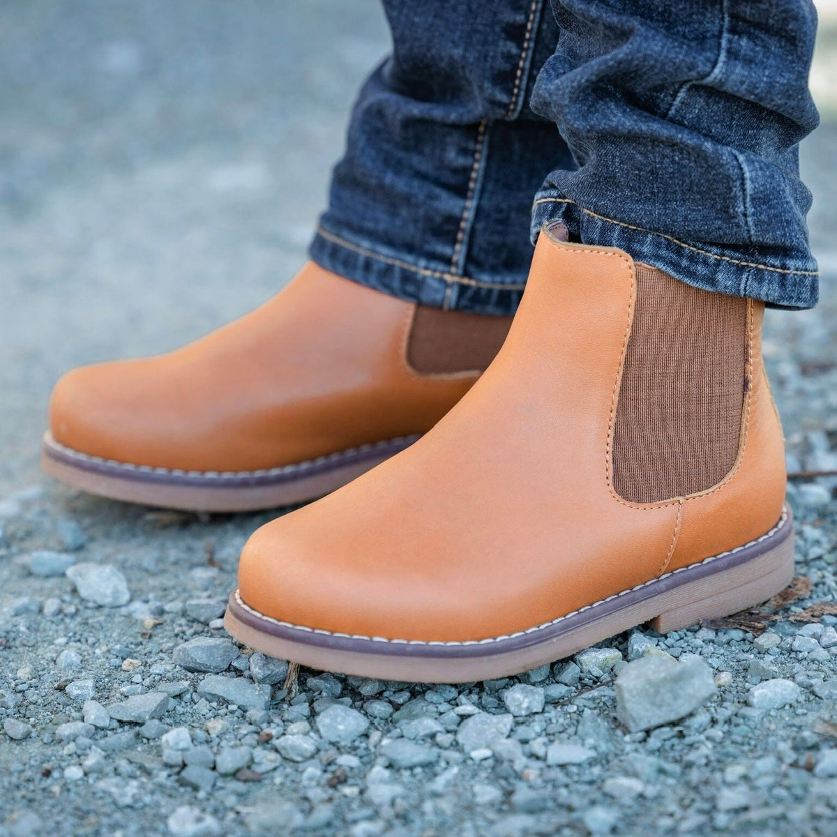 Kids' Chelsea Boots Caramel Footwear Cardin McCoy 