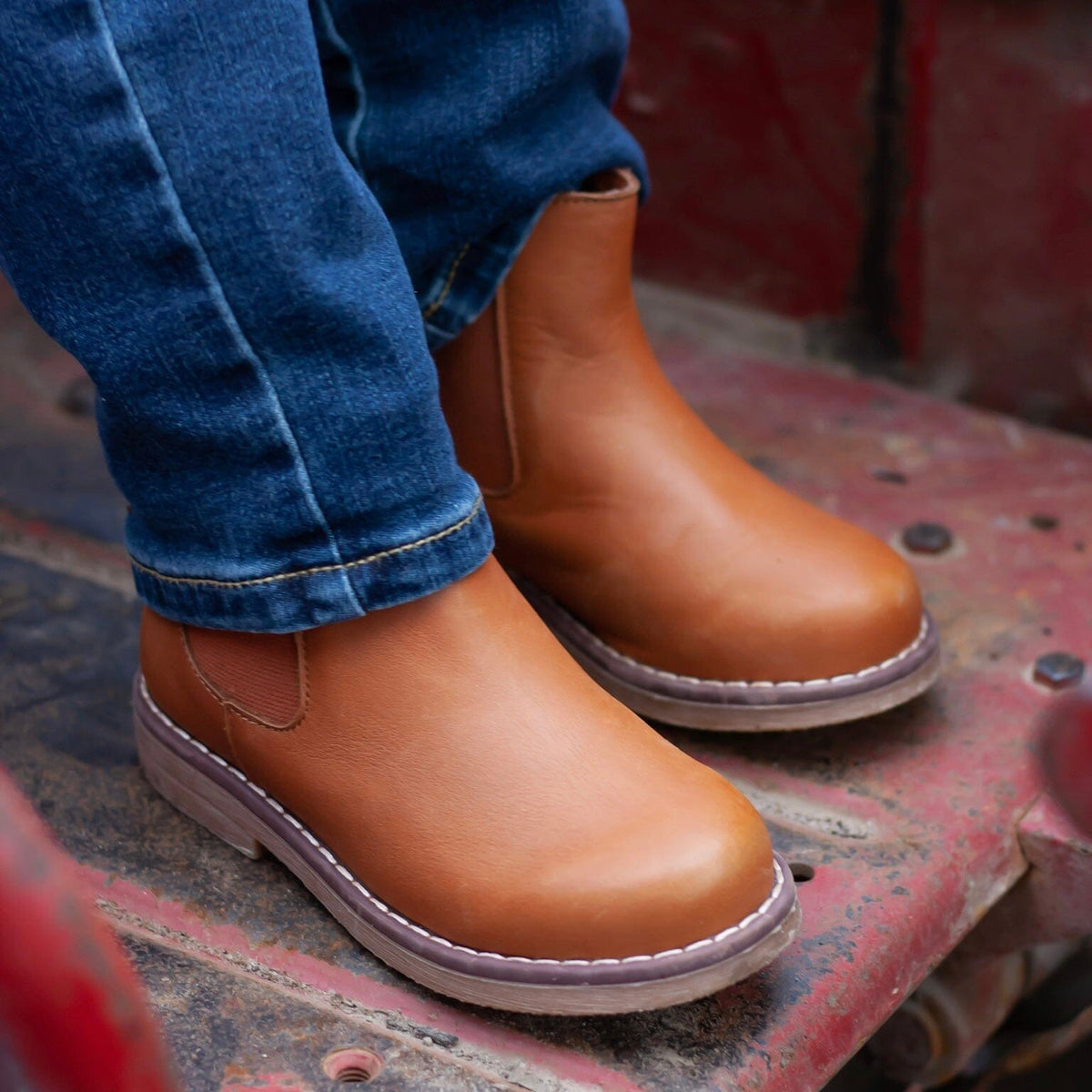 Kids' Chelsea Boots Caramel Footwear Cardin McCoy 