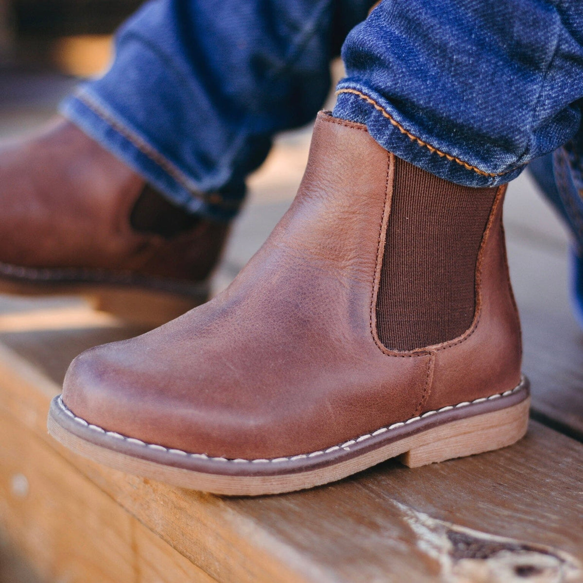 Kids' Chelsea Boots Chocolate Footwear Cardin McCoy 