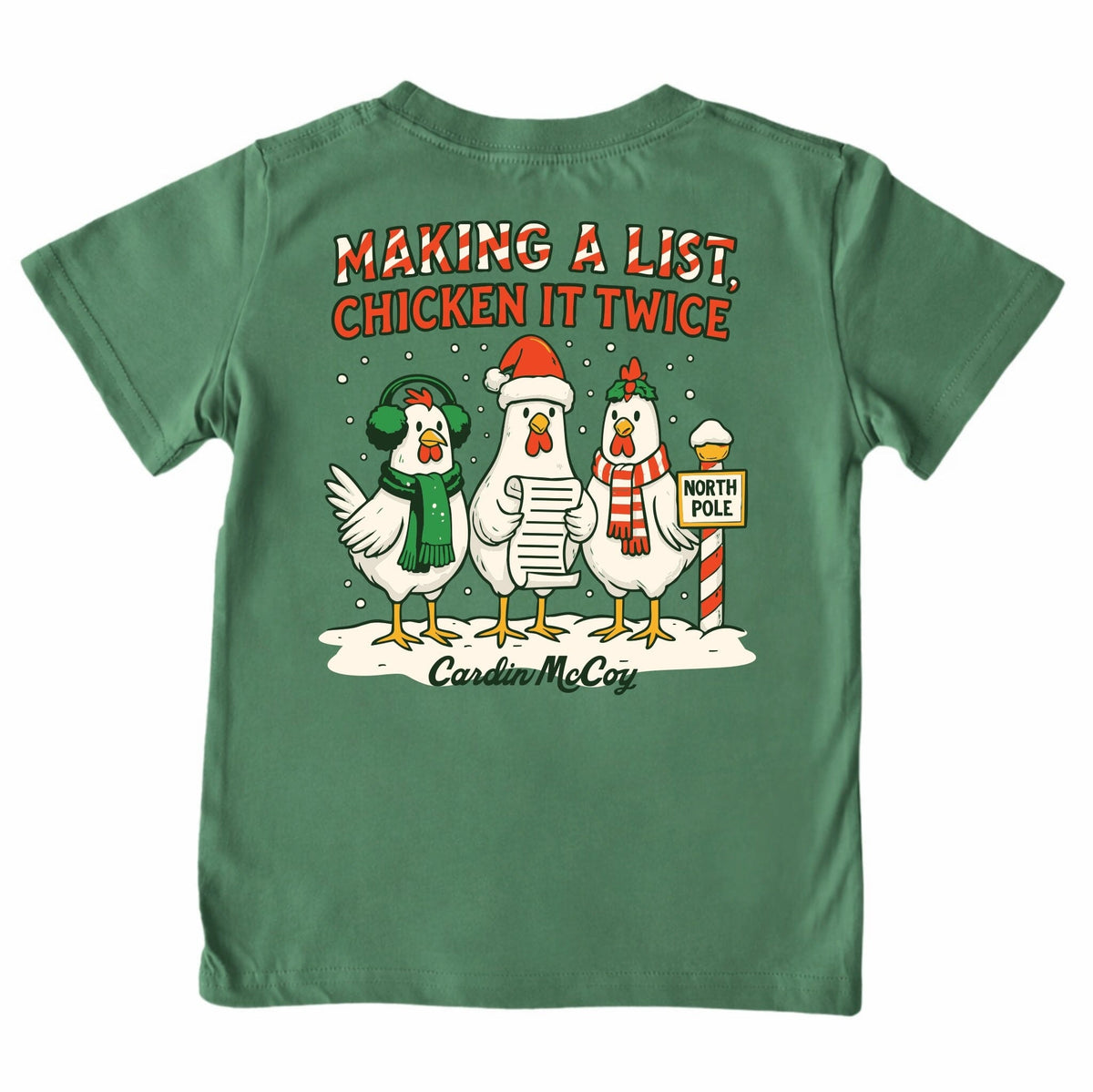 Kids' Chicken It Twice Short-Sleeve Tee Short Sleeve T-Shirt Cardin McCoy Dark Olive XXS (2/3) Pocket