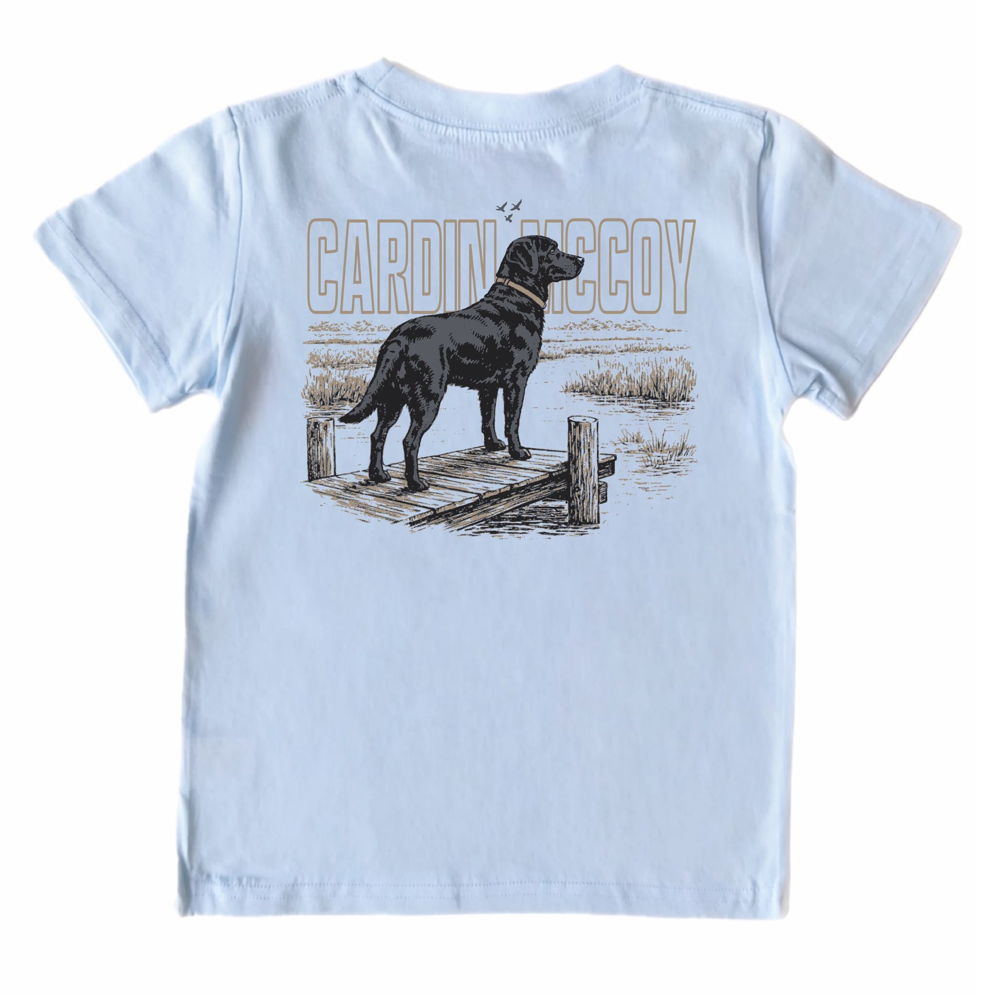 Kids' CM Black Lab Short-Sleeve Tee Short Sleeve T-Shirt Cardin McCoy Cool Blue XXS (2/3) Pocket