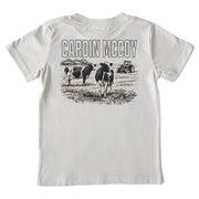 Kids' CM Cow Short-Sleeve Tee Short Sleeve T-Shirt Cardin McCoy Ice Gray XXS (2/3) Pocket