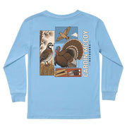 Kids' CM Outdoor Birds Long-Sleeve Tee Long Sleeve T-Shirt Cardin McCoy Light Blue XXS (2/3) Pocket